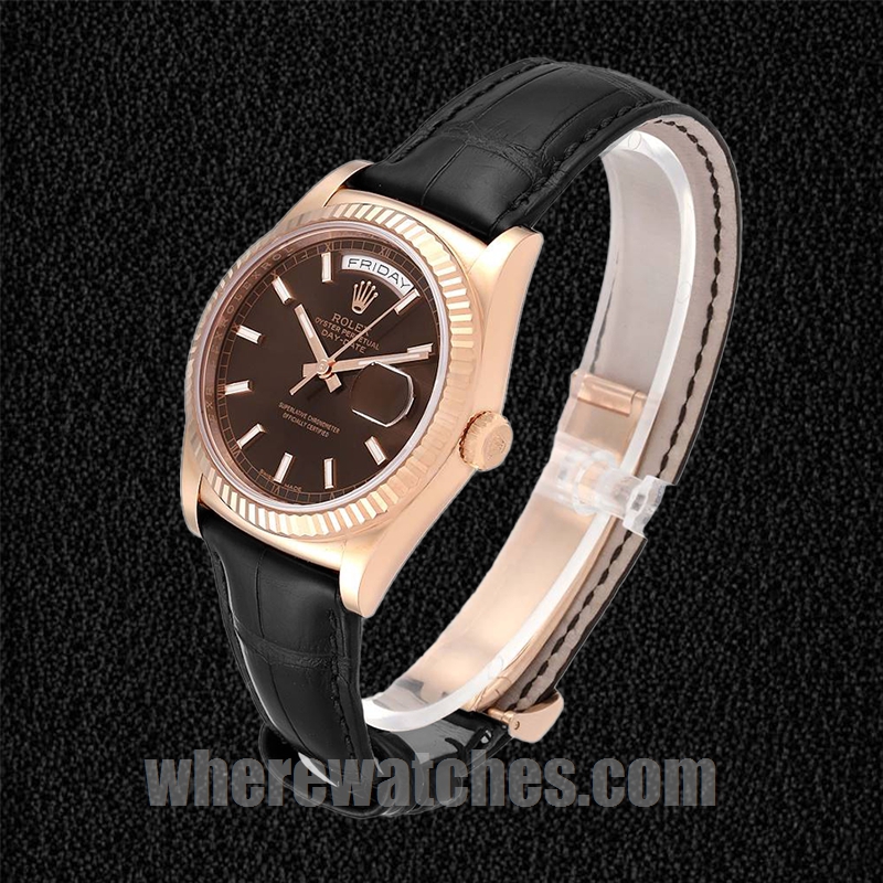 Rolex Day-Date 36mm 118135-0086 Pour des hommes Automatique Doré rose – Image 3