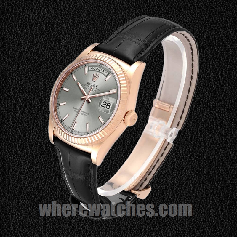 Rolex Day-Date 36mm 118135 Pour des hommes Bracelet en cuir – Image 3