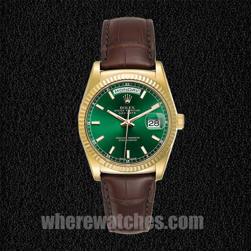 Rolex Day-Date m118138-0030 Pour des hommes 36mm Ton d'or – Image 2