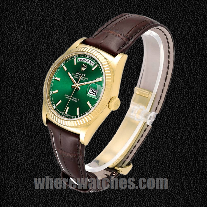 Rolex Day-Date m118138-0030 Pour des hommes 36mm Ton d'or – Image 3