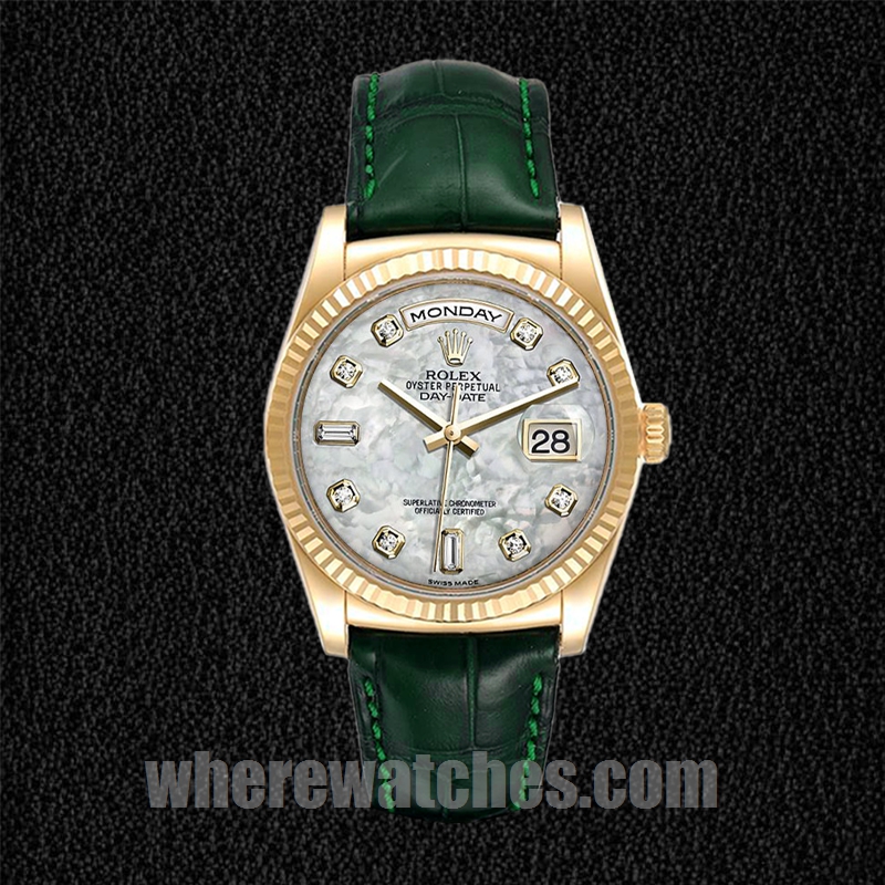 Rolex Day-Date Pour des hommes 36mm m118138-0143 Ton d'or Regardez – Image 2