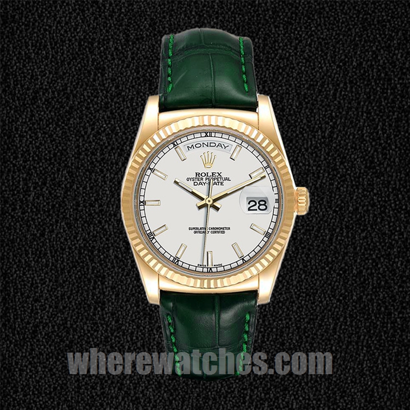 Rolex Day-Date Pour des hommes m118138-0123 36mm Regardez Ton d'or – Image 2