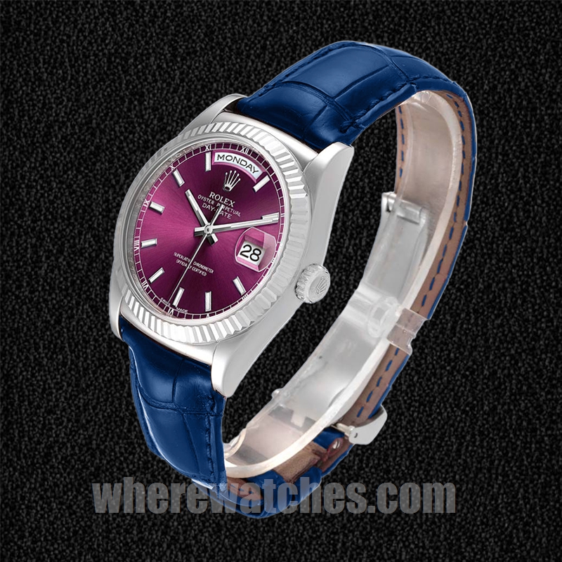 Rolex Day-Date Pour des hommes 36mm m118139-0060 Argenté Regardez – Image 3
