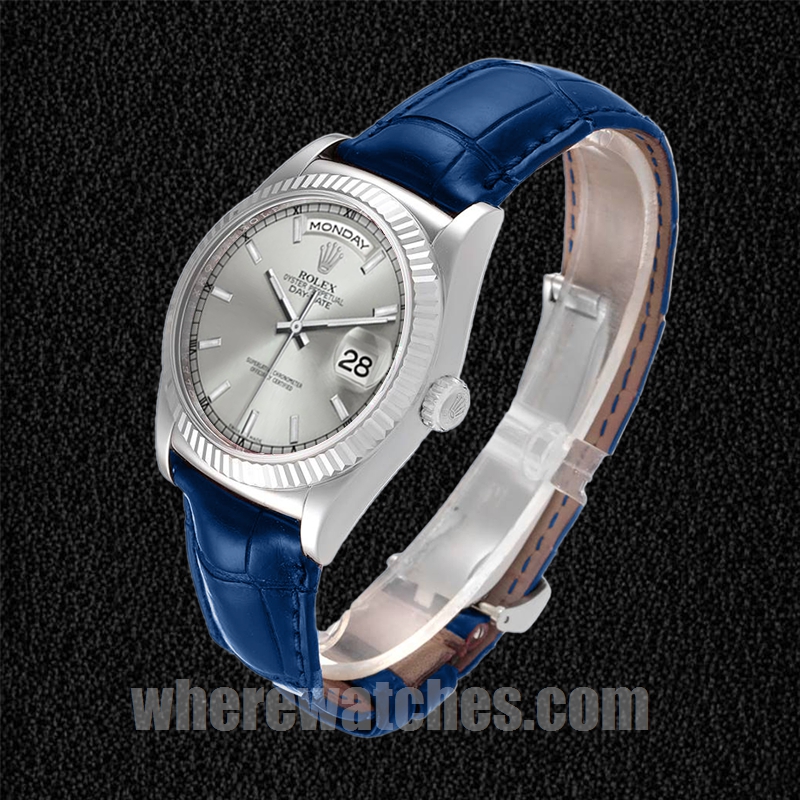 Rolex Day-Date Pour des hommes m118139-0097 36mm Cadran argenté – Image 3