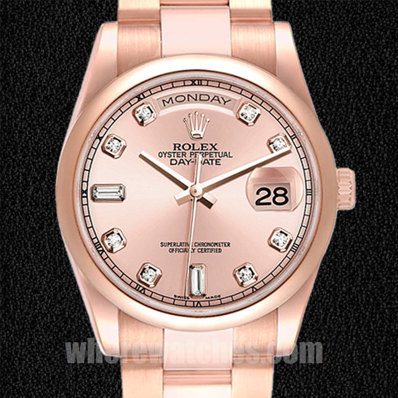 Rolex Day-Date 36mm 118205 Pour des hommes Bracelet Huître Regardez