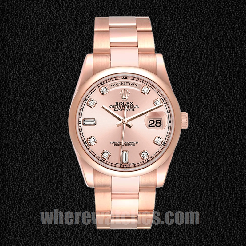 Rolex Day-Date 36mm 118205 Pour des hommes Bracelet Huître Regardez – Image 2