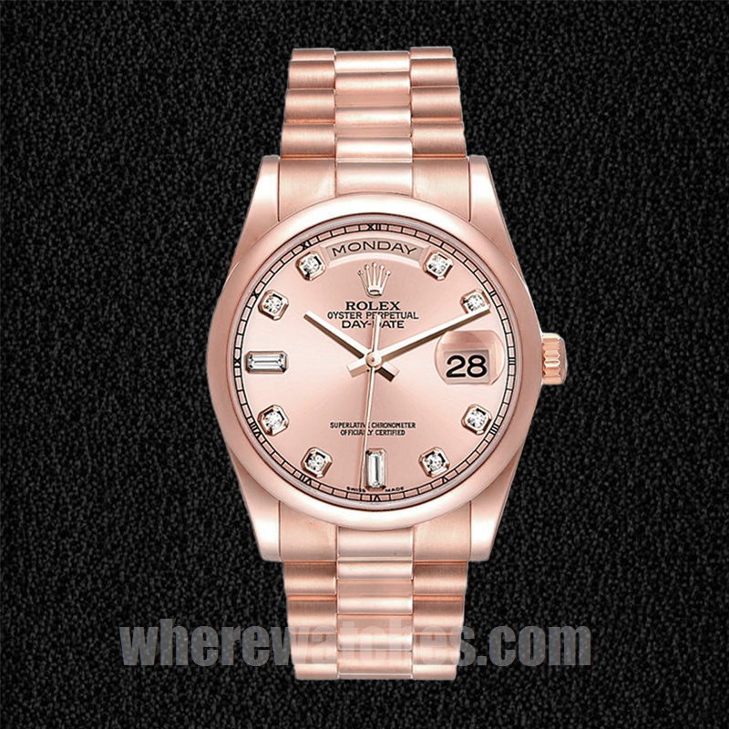 Rolex Day-Date 36mm 118205 Pour des hommes Bracelet Huître Regardez – Image 5