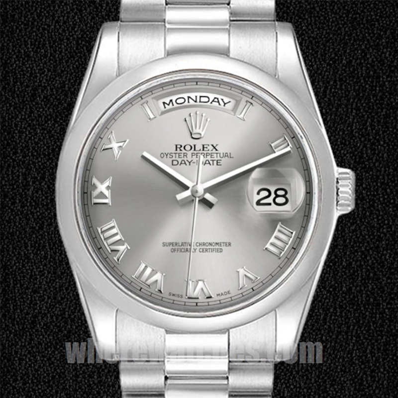 Rolex Day-Date 118206 Pour des hommes 36mm Automatique Cadran gris