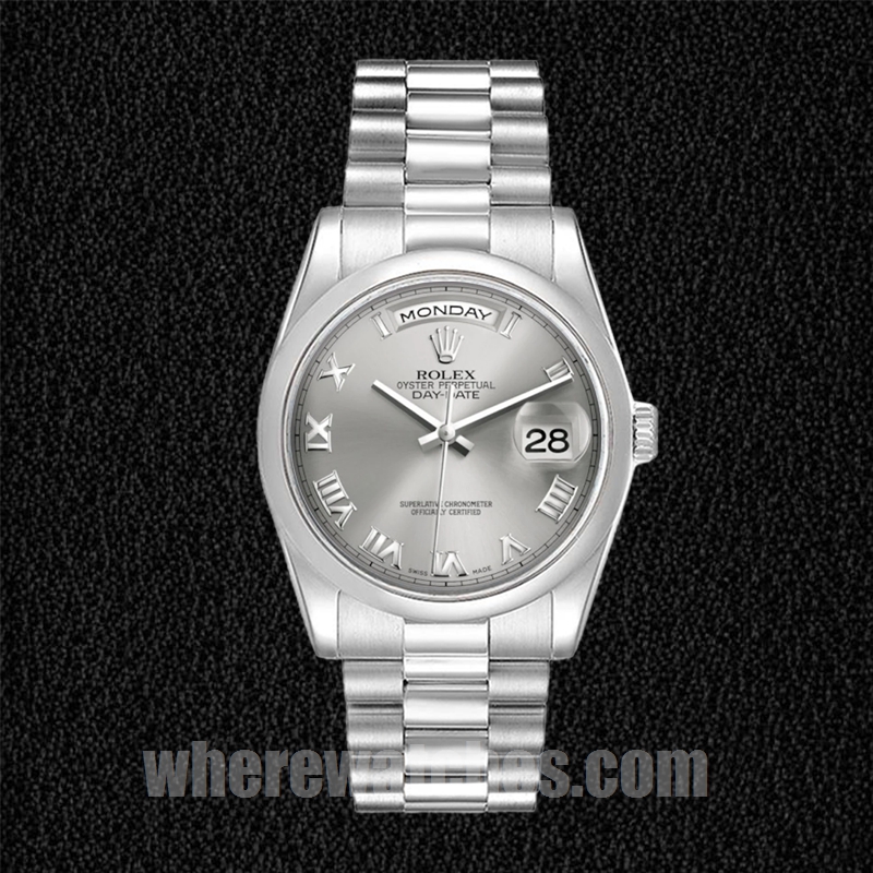 Rolex Day-Date 118206 Pour des hommes 36mm Automatique Cadran gris – Image 2