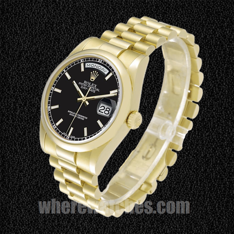Rolex Day-Date 36mm Pour des hommes 118208 Regardez Président Bracelet – Image 3