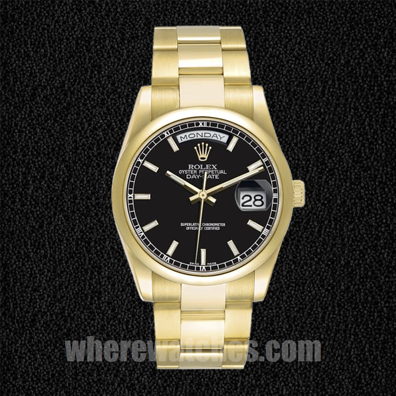 Rolex Day-Date 36mm Pour des hommes 118208 Regardez Président Bracelet – Image 5