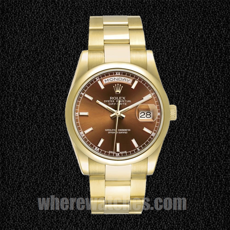 Rolex Day-Date Pour des hommes m118208-0343 36mm Regardez – Image 2