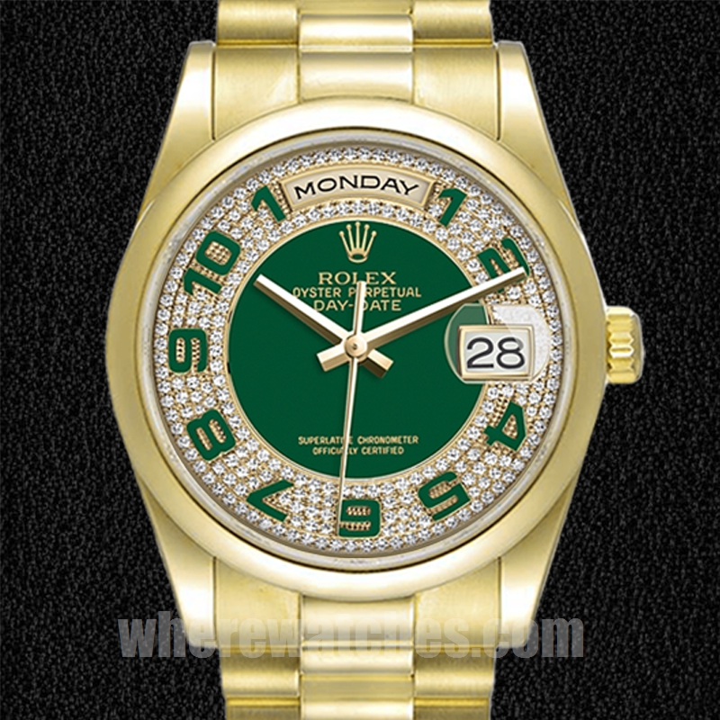 Rolex Day-Date Pour des hommes 118208 36mm Regardez