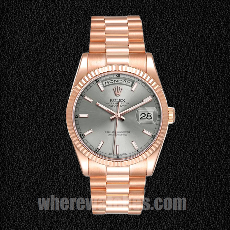 Rolex Day-Date 36mm Pour des hommes 118235 Doré rose – Image 2
