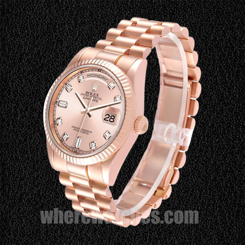 Rolex Day-Date Pour des hommes 118235 36mm Cadran en or rose – Image 3