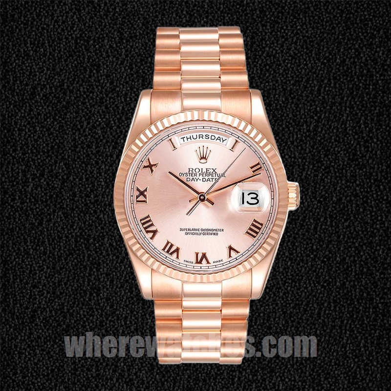 Rolex Day-Date 118235F-0001 36mm Pour des hommes Doré rose Automatique – Image 2