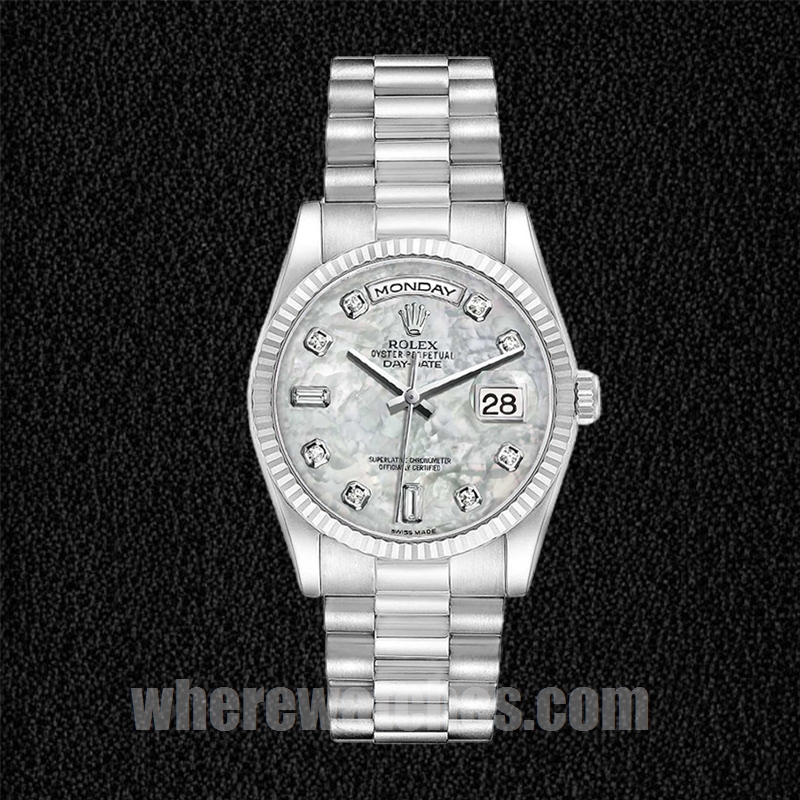 Rolex Day-Date Pour des hommes 36mm 118239-0080 Argenté – Image 2