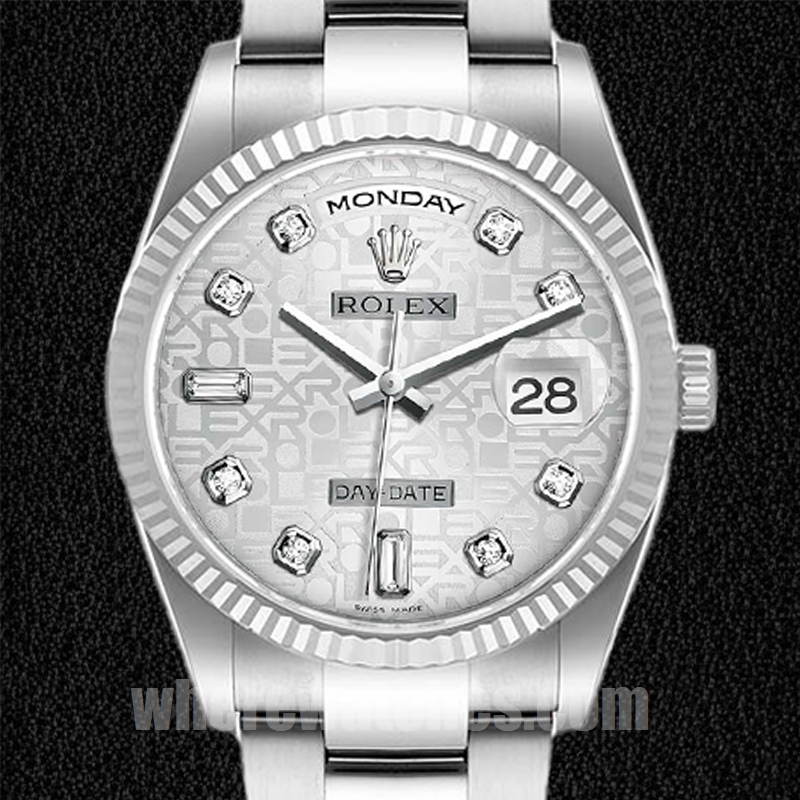 Rolex Day-Date Pour des hommes 118239-0143 36mm Argenté Automatique