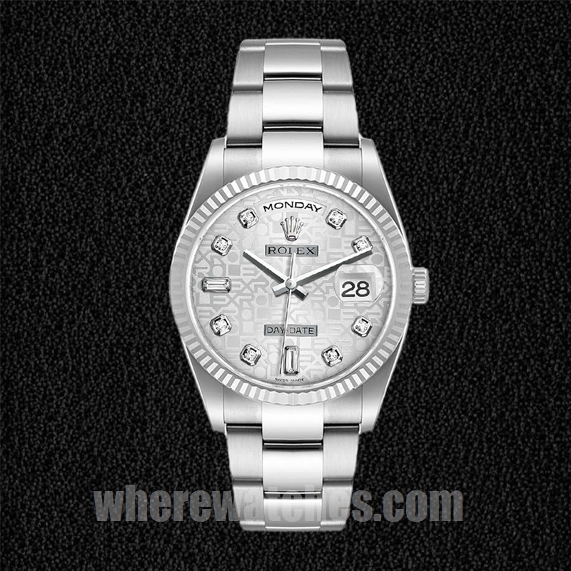 Rolex Day-Date Pour des hommes 118239-0143 36mm Argenté Automatique – Image 2