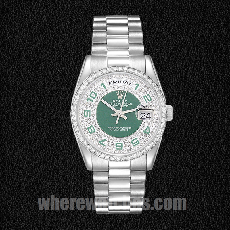 Rolex Day-Date 118346 Pour des hommes 36mm Automatique Argenté – Image 2