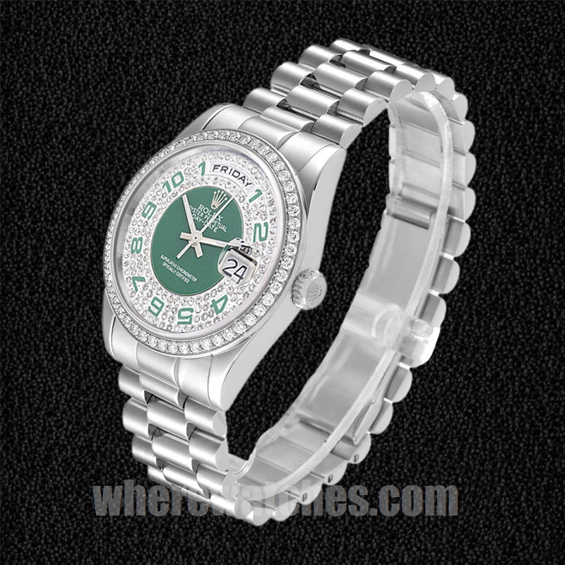 Rolex Day-Date 118346 Pour des hommes 36mm Automatique Argenté – Image 3