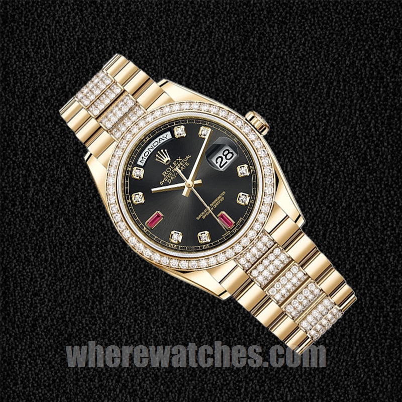 Rolex Day-Date m118348-0149 Pour des hommes 36mm Regardez Ton d'or – Image 3