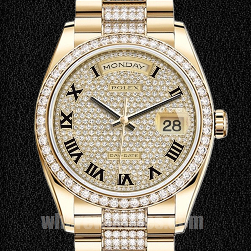 Rolex Day-Date Pour des hommes m118348-0013 36mm Regardez Ton d'or