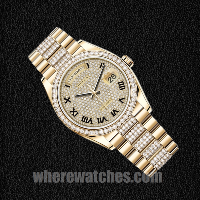 Rolex Day-Date Pour des hommes m118348-0013 36mm Regardez Ton d'or – Image 3