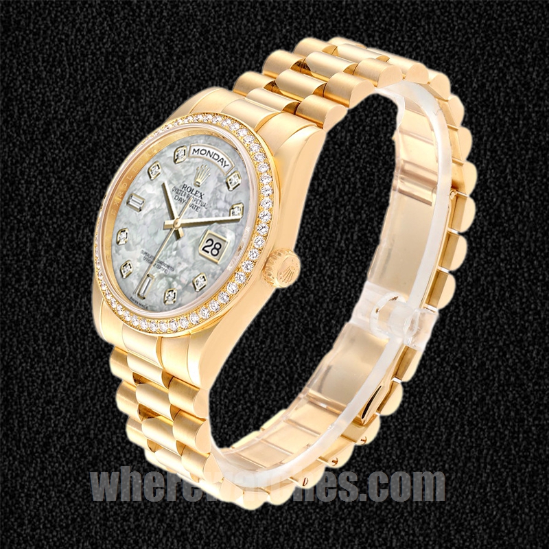 Rolex Day-Date m118348-0100 Pour des hommes 36mm Regardez Cadran en nacre – Image 3