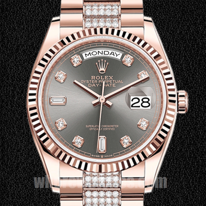 Rolex Day-Date Pour des hommes m128235-0051 36mm Cadran gris Regardez