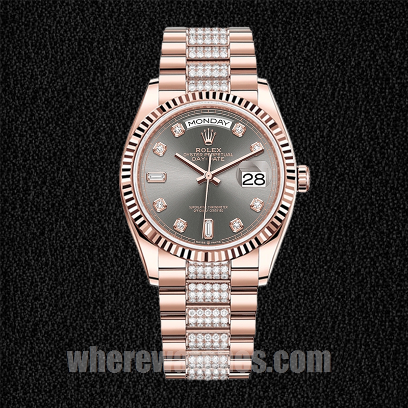 Rolex Day-Date Pour des hommes m128235-0051 36mm Cadran gris Regardez – Image 2