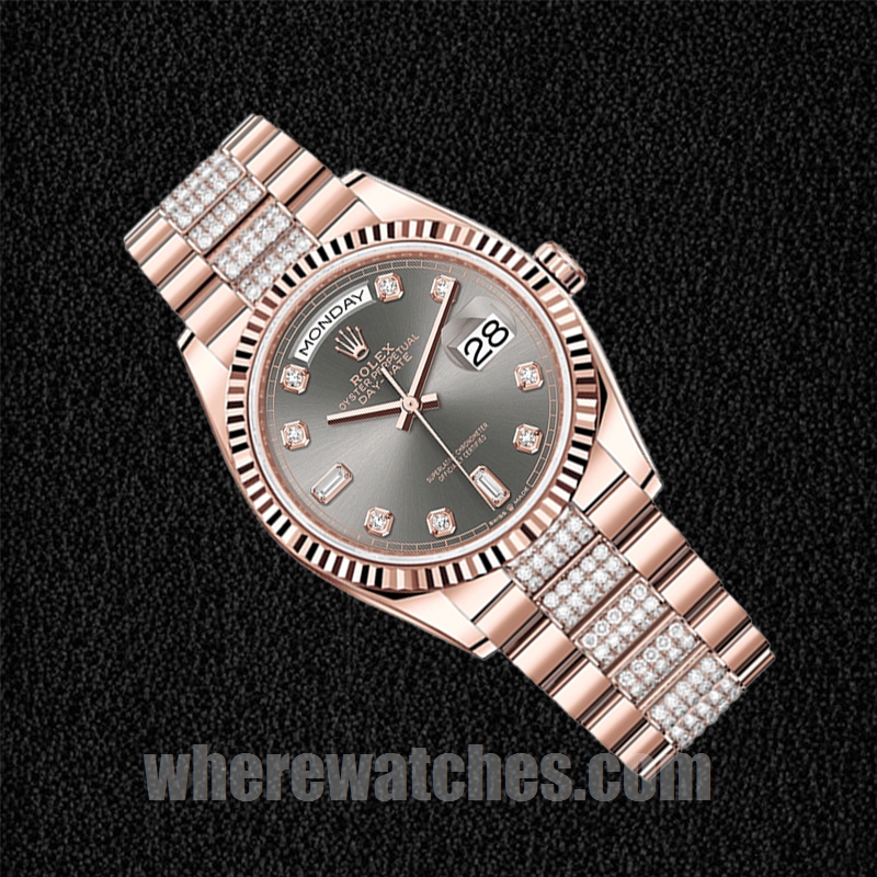 Rolex Day-Date Pour des hommes m128235-0051 36mm Cadran gris Regardez – Image 3