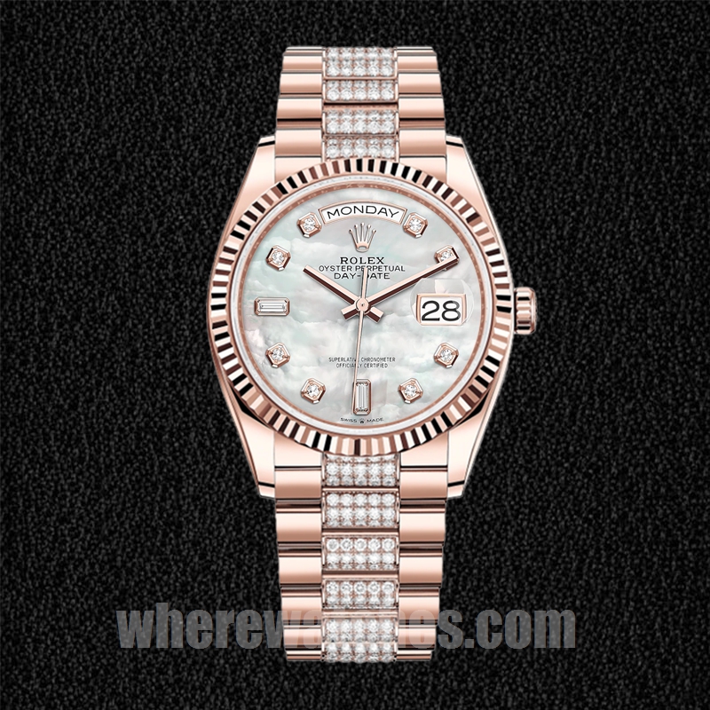 Rolex Day-Date 36mm Pour des hommes m128235-0032 Cadran en nacre – Image 2