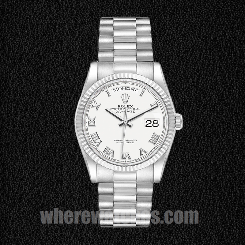 Rolex Day-Date Pour des hommes m128239-0038 36mm Argenté Regardez – Image 2
