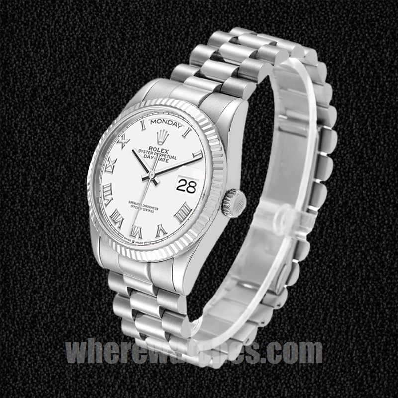 Rolex Day-Date Pour des hommes m128239-0038 36mm Argenté Regardez – Image 3