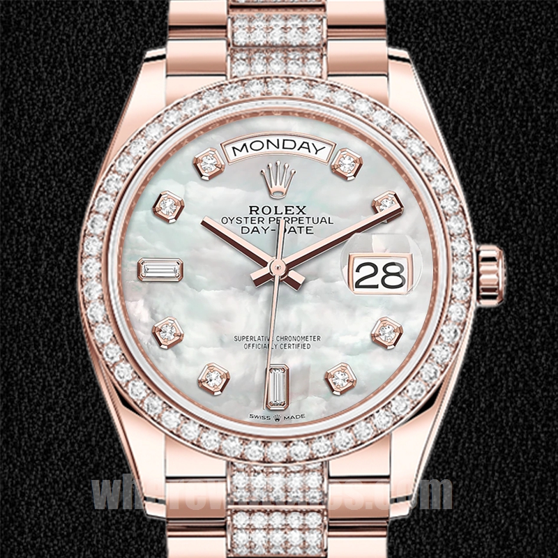 Rolex Day-Date m128345rbr-0030 Pour des hommes 36mm Cadran en nacre