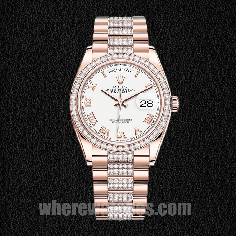 Rolex Day-Date m128345rbr-0055 36mm Pour des hommes Président Bracelet – Image 2