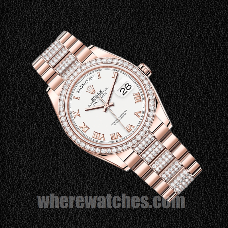 Rolex Day-Date m128345rbr-0055 36mm Pour des hommes Président Bracelet – Image 3