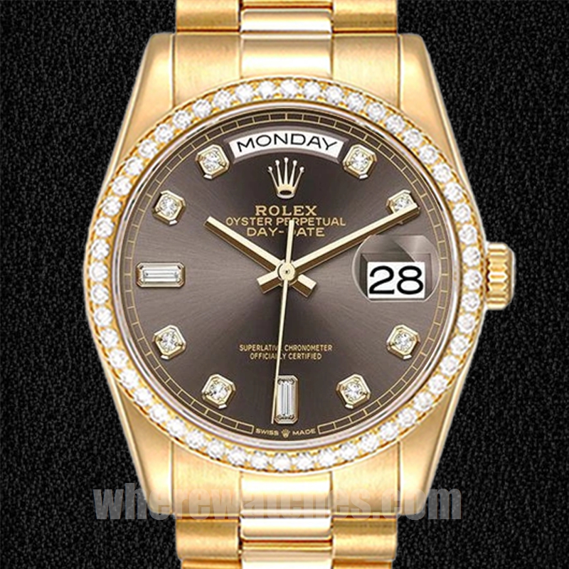 Rolex Day-Date 36mm m128348rbr-0005 Pour des hommes Regardez