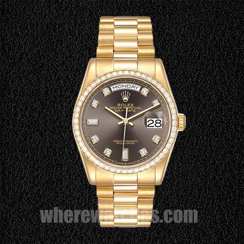 Rolex Day-Date 36mm m128348rbr-0005 Pour des hommes Regardez – Image 2