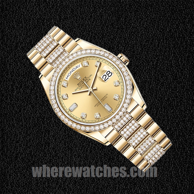 Rolex Day-Date Pour des hommes m128348rbr-0010 36mm Ton d'or – Image 3