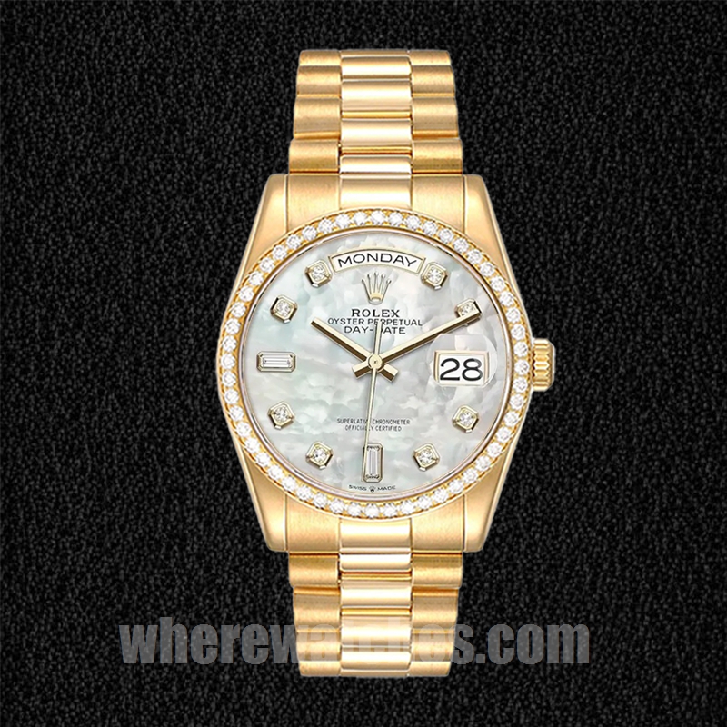 Rolex Day-Date m128348rbr-0017 36mm Pour des hommes Ton d'or – Image 2