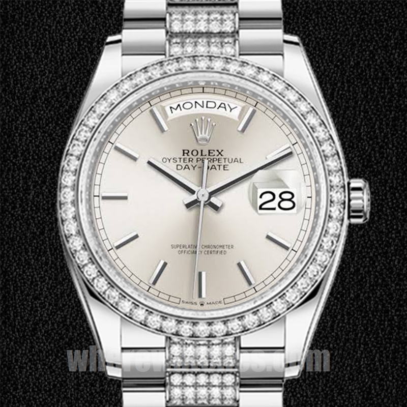 Rolex Day-Date m128349rbr-0013 36mm Pour des hommes Argenté
