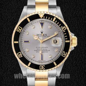 Rolex Submariner 16613 Pour des hommes 40mm Bracelet Huître Regardez
