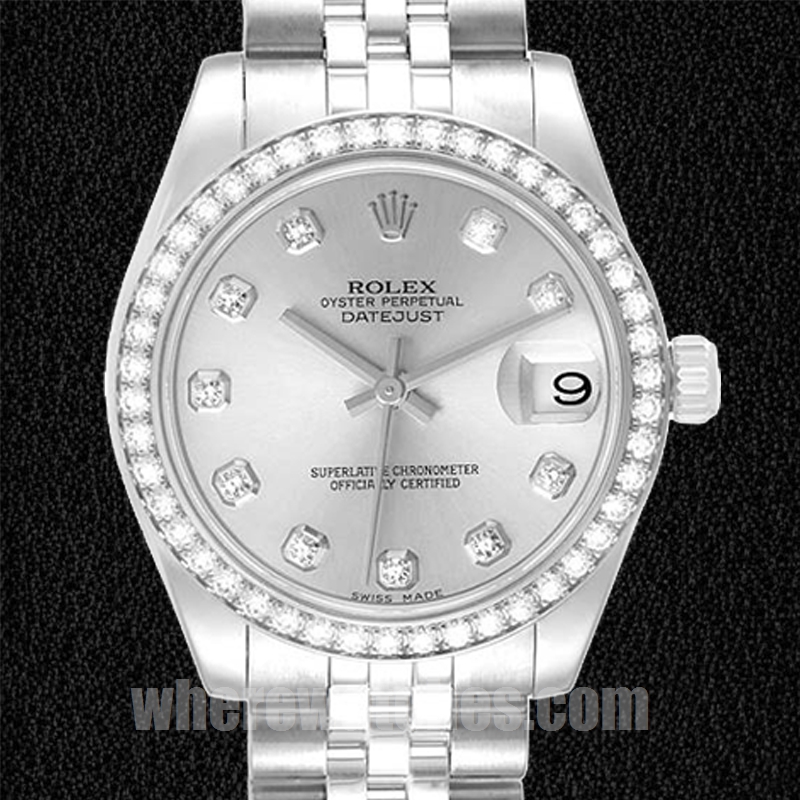 Rolex Datejust Unisexe m178384-0003 31mm Bracelet Jubilé