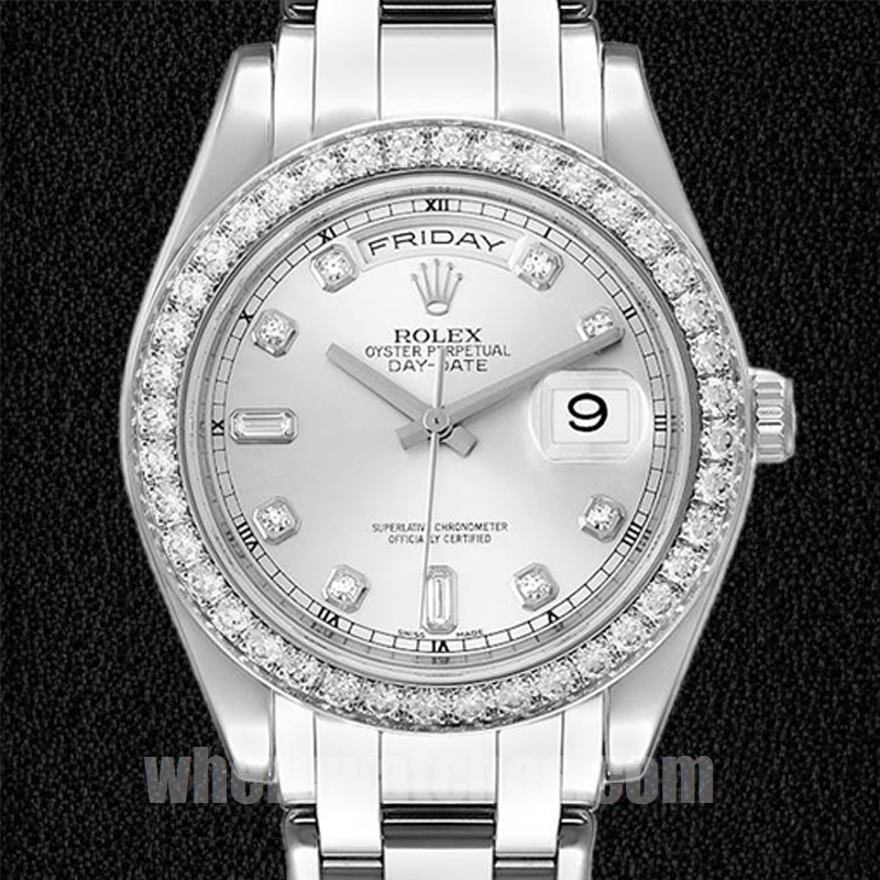 Rolex Pearlmaster 36mm Unisexe 18946 Argenté