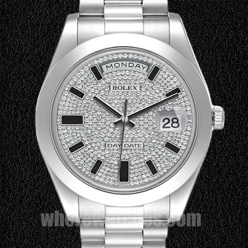 Rolex Day-Date Pour des hommes 41mm 218206 Argenté Automatique