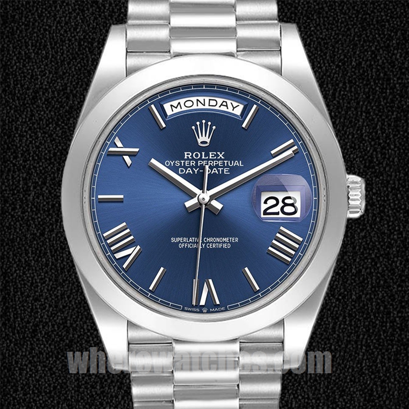 Rolex Day-Date 228206 40mm Pour des hommes Automatique Cadran bleu