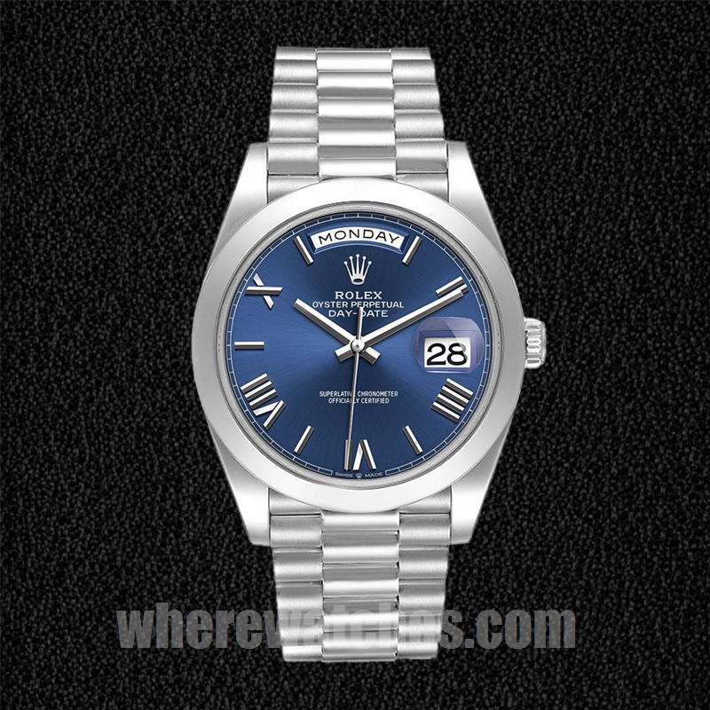 Rolex Day-Date 228206 40mm Pour des hommes Automatique Cadran bleu – Image 2