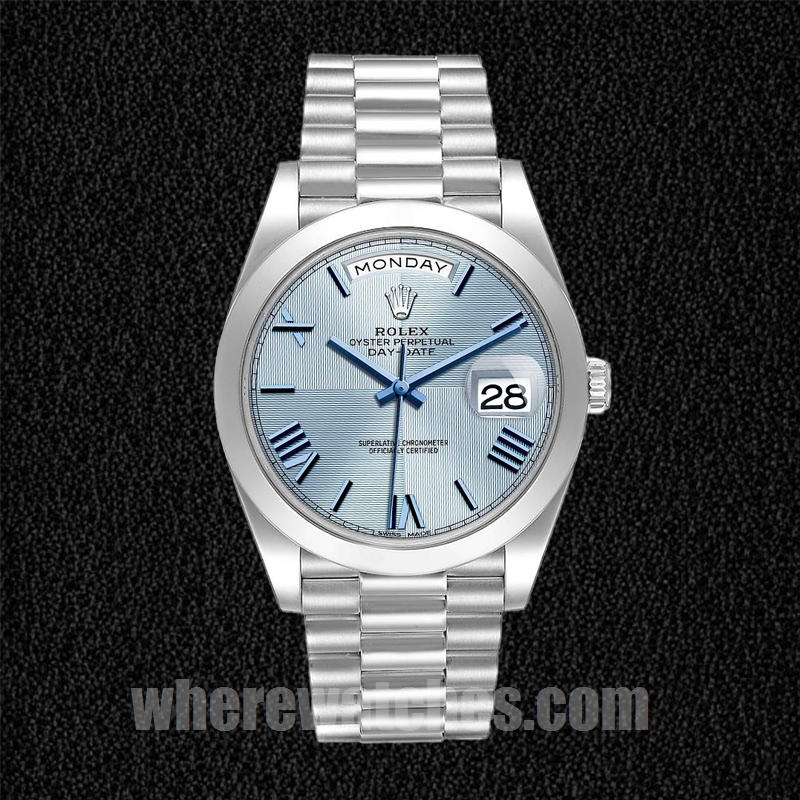 Rolex Day-Date m228206-0001 40mm Pour des hommes Argenté Regardez – Image 2